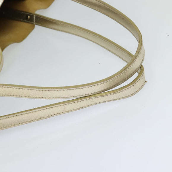 TIFFANY&Co. Reversible Tote Bag Leather Suede Gold Tone Auth 105966