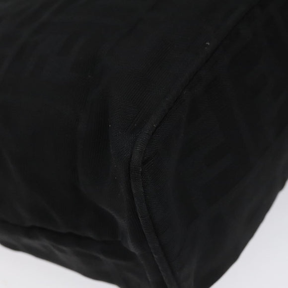 FENDI Zucca Canvas Hand Bag Black Auth 108264