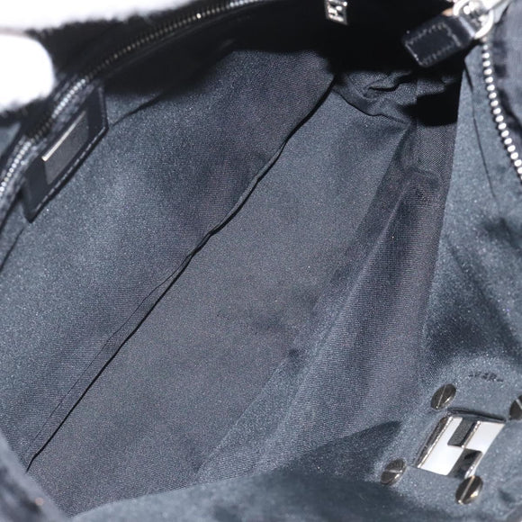 FENDI Zucca Canvas Hand Bag Black Auth 108264