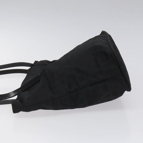 FENDI Zucca Canvas Hand Bag Black Auth 108264