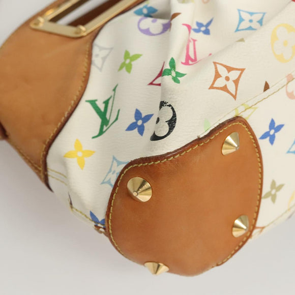 LOUIS VUITTON Monogram Multicolor Judy PM Shoulder Bag White M40257 Auth 116458