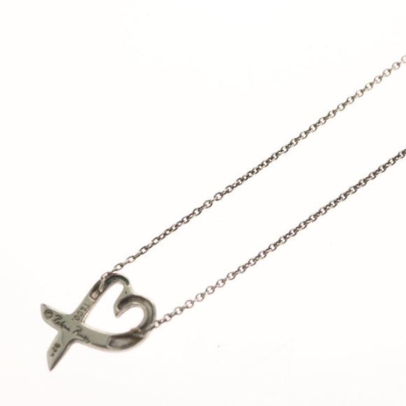 TIFFANY&Co. Loving Heart Necklace Ag925 Silver Auth 117658