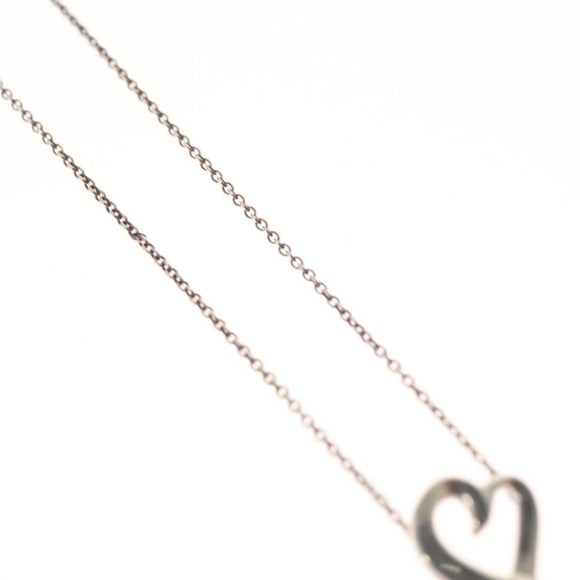 TIFFANY&Co. Loving Heart Necklace Ag925 Silver Auth 117658