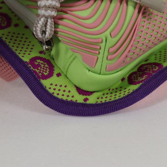 GUCCI Waist bag Nylon Silver Light green 752102 Auth 123064M