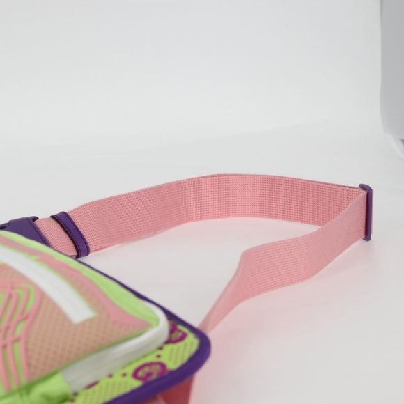 GUCCI Waist bag Nylon Silver Light green 752102 Auth 123064M