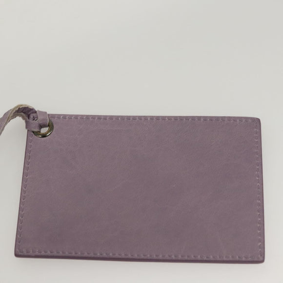 BALENCIAGA Classic Polly Hand Bag Leather 2way Purple 285345 Auth 123361