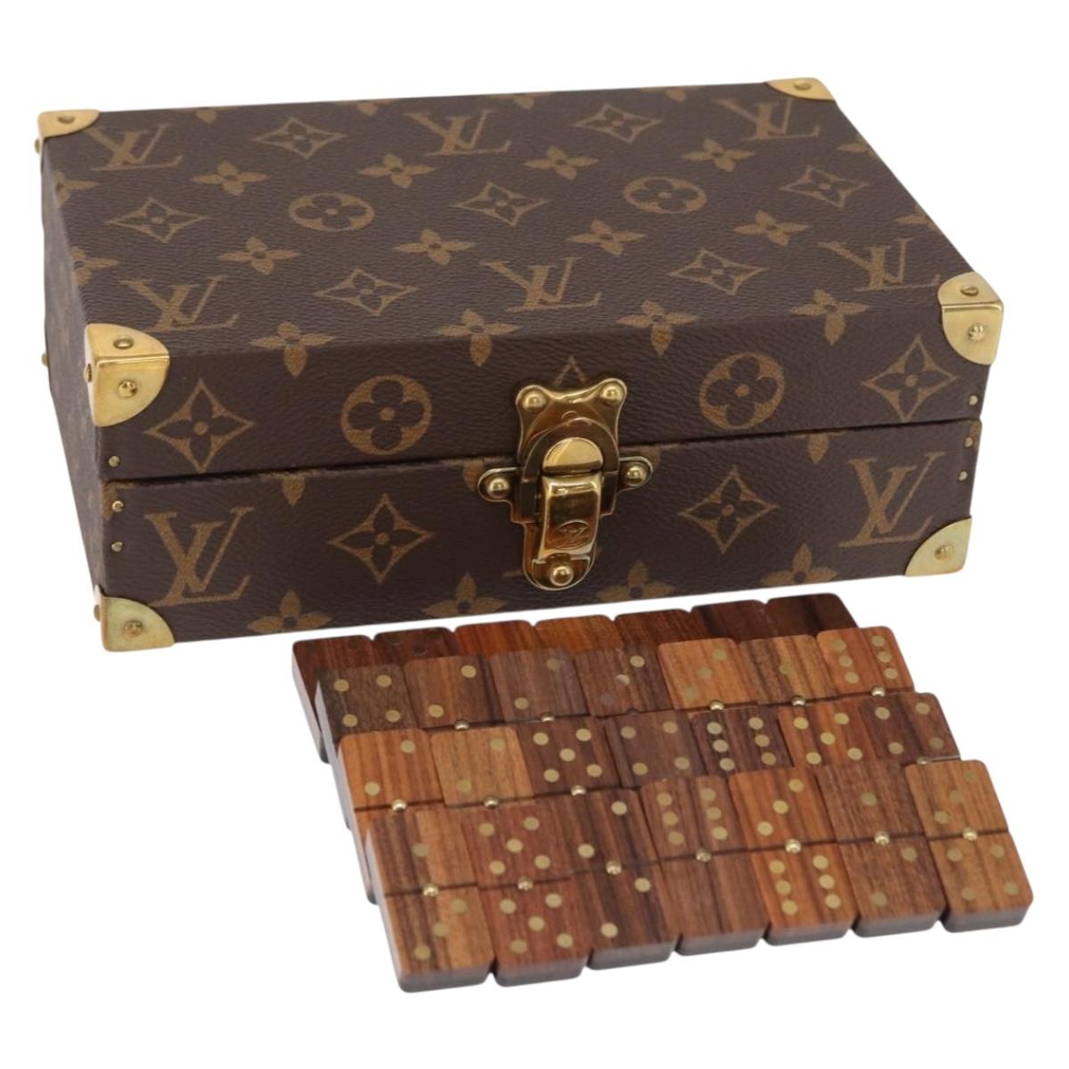LOUIS VUITTON Monogram Coffret Domino Set Domino Clear LV Auth