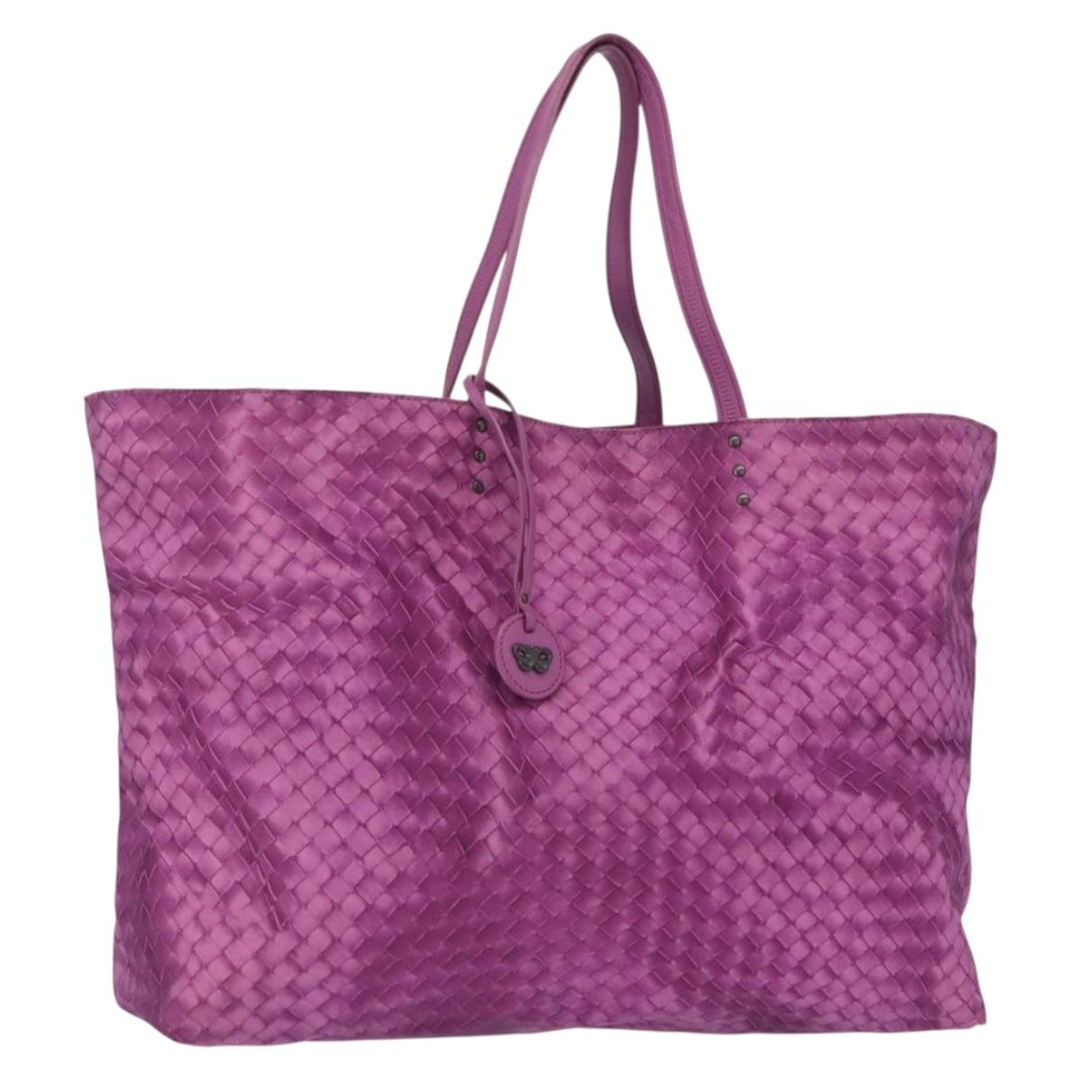 BOTTEGA VENETA Tote Bag Nylon Purple Auth 156732 | Brand Street Tokyo
