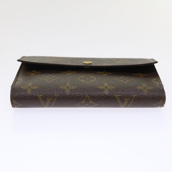 LOUIS VUITTON Monogram Porte Tresor Etui Papie Wallet M61202 LV Auth 49949