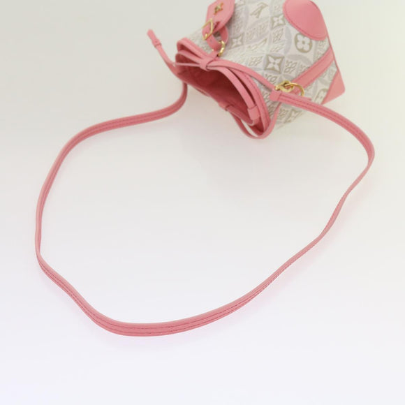 LOUIS VUITTON Pre Owned 1854 Print Noe Perth Bag Pink M81112 LV Auth 69112SA