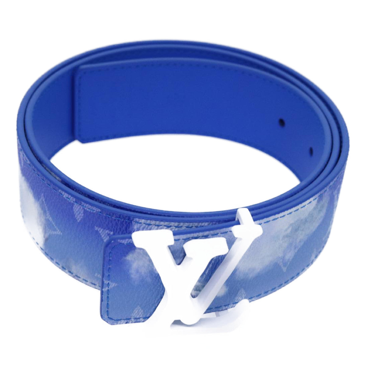 LOUIS VUITTON Monogram Clouds Ceinture LV Shape Belt
