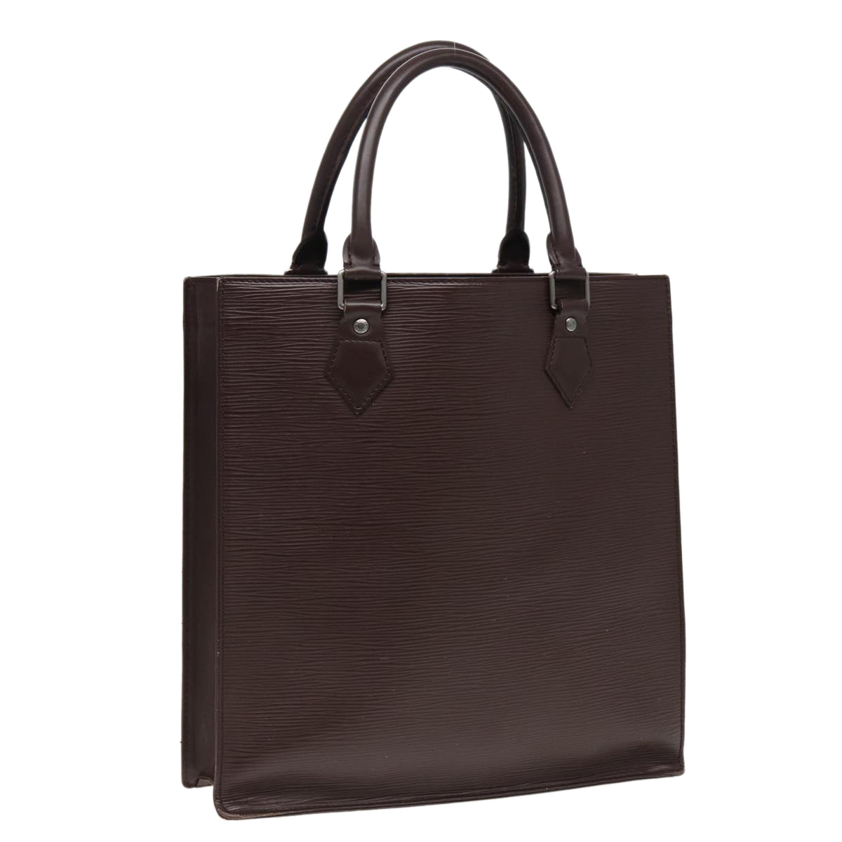 LOUIS VUITTON Epi Sac Plat Hand Bag Mocha Brown M5908D LV Auth