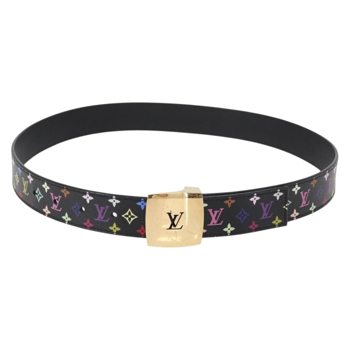 Louis Vuitton Belt Ceinture LV Initial Leather Multicolor Louis Vuitton LV Initiales 40mm Belt Rainbow Damier Size 90cm main image 2