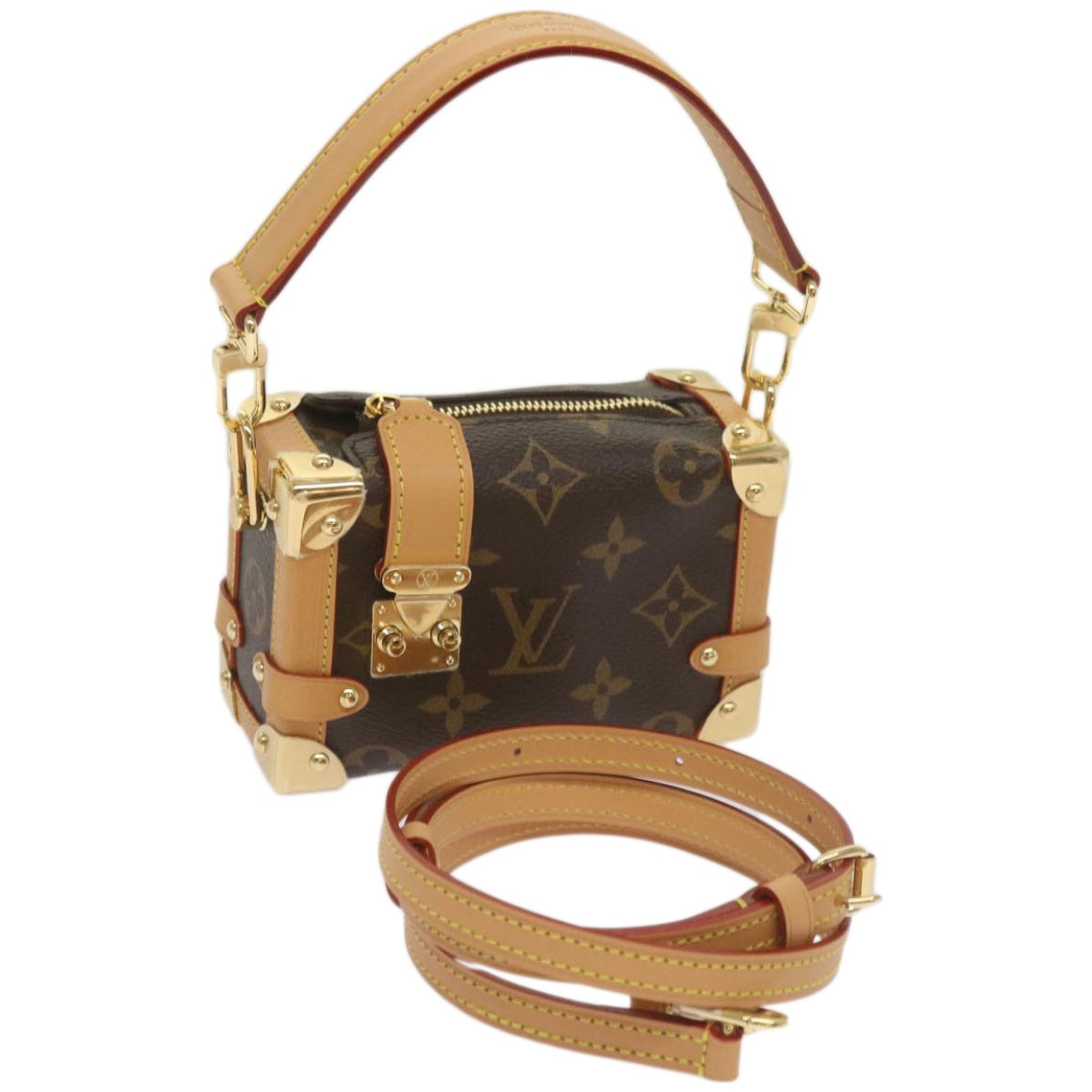 LOUIS VUITTON Monogram Pico Side Trunk Hand Bag M83018 LV Auth