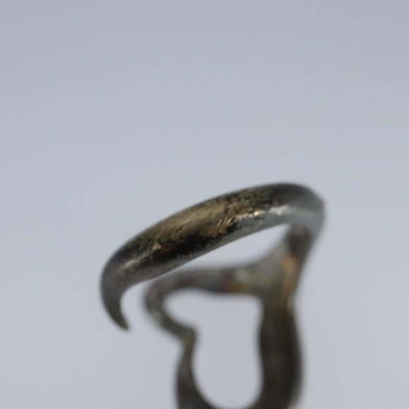 TIFFANY&Co. Open heart Ring Ag925 Silver Auth ar12749