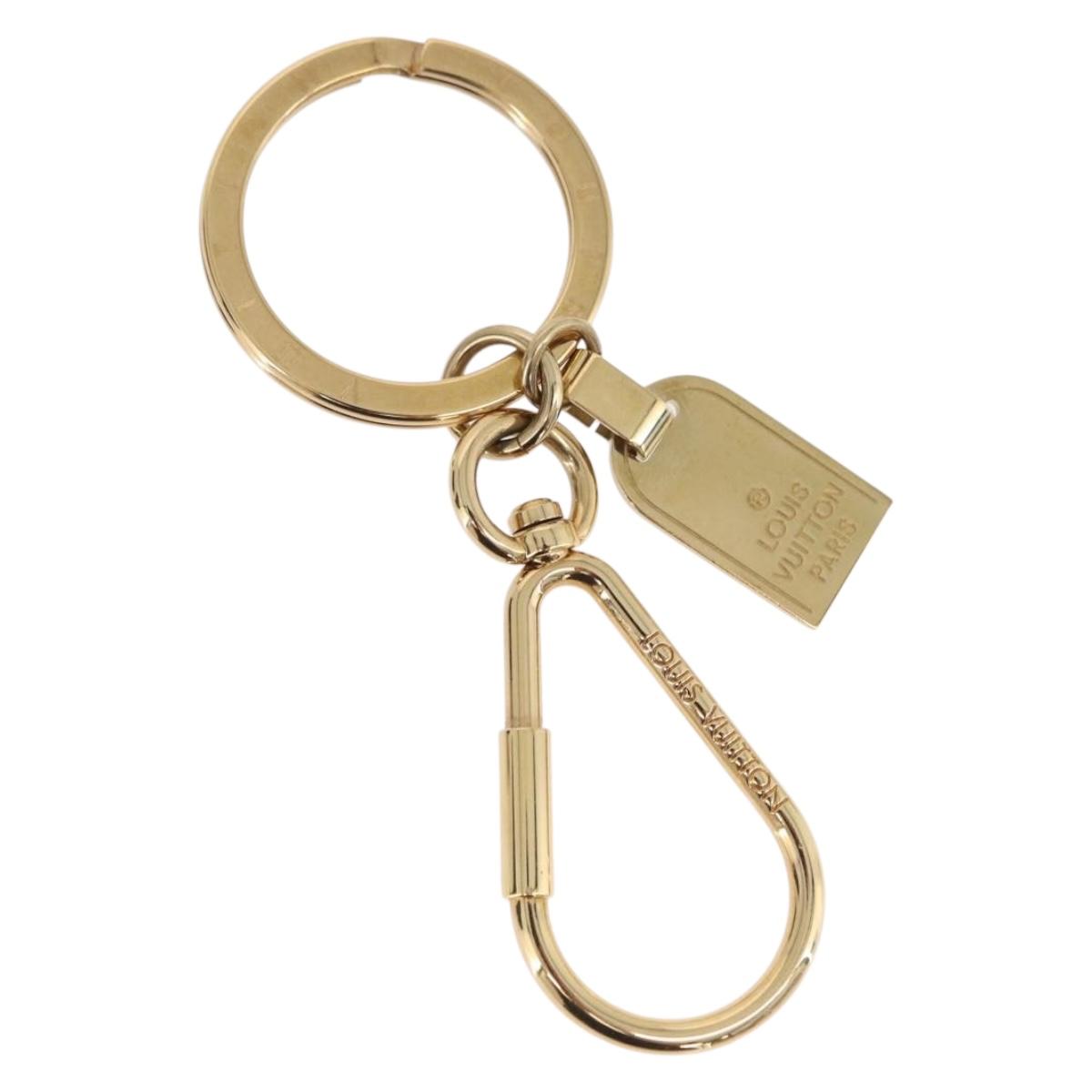 LOUIS VUITTON Porte Cles Mini Travel Key Holder metal Gold M65996