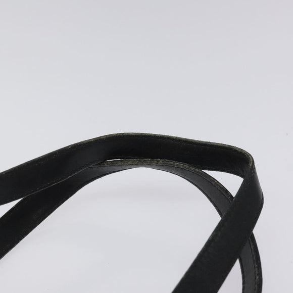 CELINE Macadam Canvas Tote Bag PVC Leather Black Auth BD844