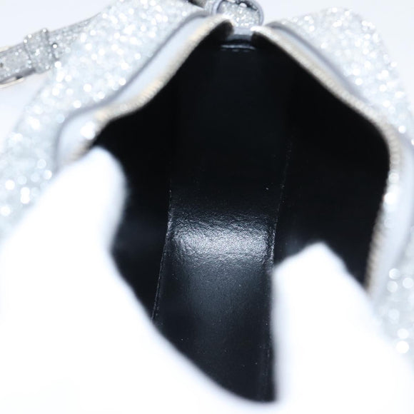 BALENCIAGA Camera bag Every day Shoulder Bag Leather Silver 552372 Auth bs20585