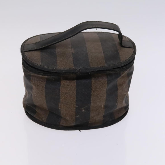 FENDI Pecan Canvas Zucca Canvas Bag Suede 4Set Pink Brown black Auth bs23233