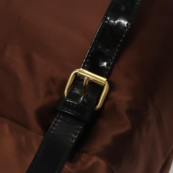 BALENCIAGA Backpack Nylon Brown Auth bs24055