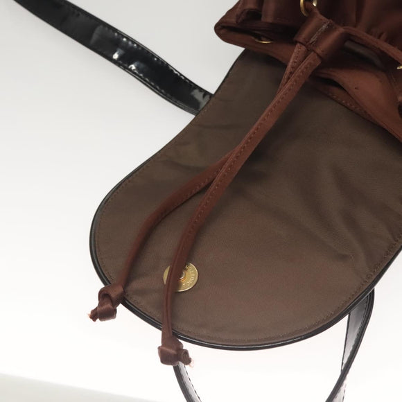 BALENCIAGA Backpack Nylon Brown Auth bs24055