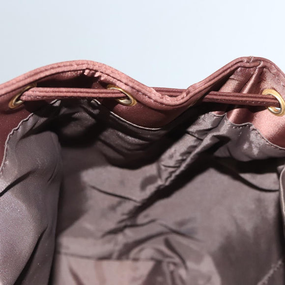 BALENCIAGA Backpack Nylon Brown Auth bs24055