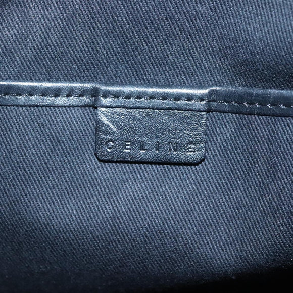 CELINE C Macadam Canvas Hand Bag Black Auth ep7965