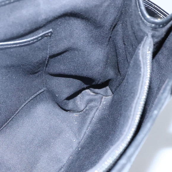 CELINE C Macadam Canvas Hand Bag Black Auth ep7965