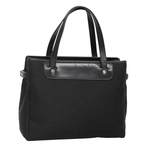 CELINE C Macadam Canvas Hand Bag Black Auth ep7965