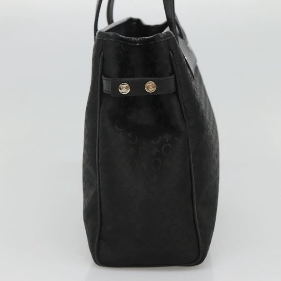 CELINE C Macadam Canvas Hand Bag Black Auth ep7965