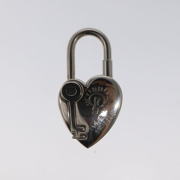 HERMES Cadena Fantasy Heart Padlock 2024 Limited Edition Silver Auth hk2369
