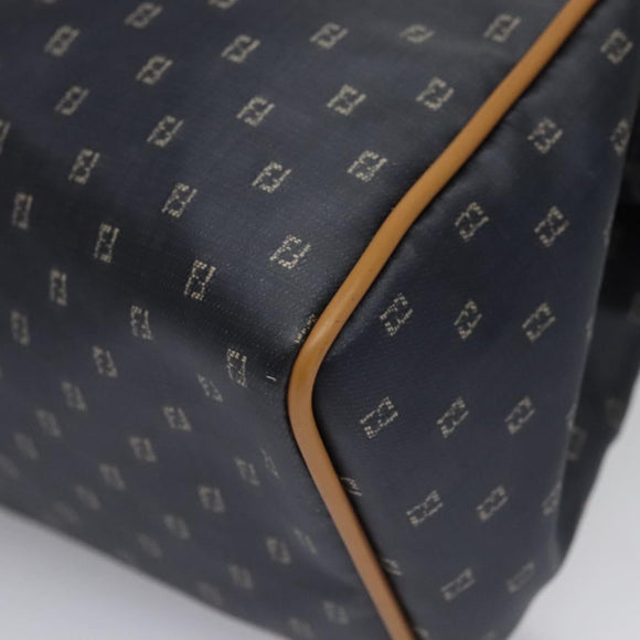 FENDI Hand Bag PVCCanvas 2way Black Auth mr1097