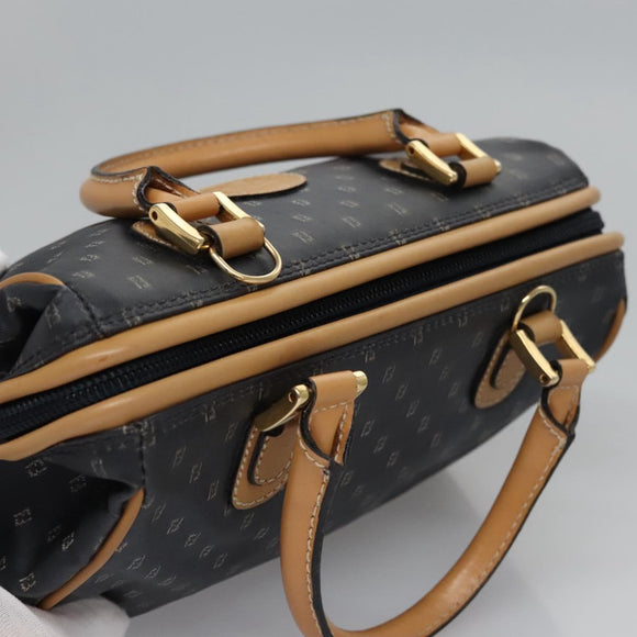 FENDI Hand Bag PVCCanvas 2way Black Auth mr1097