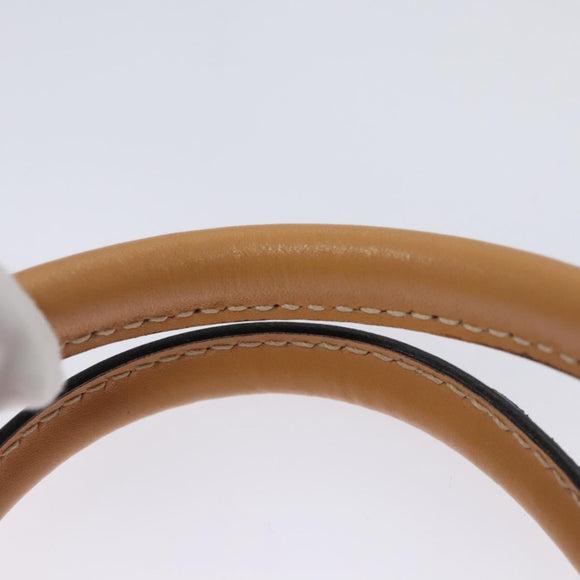 FENDI Hand Bag PVCCanvas 2way Black Auth mr1097