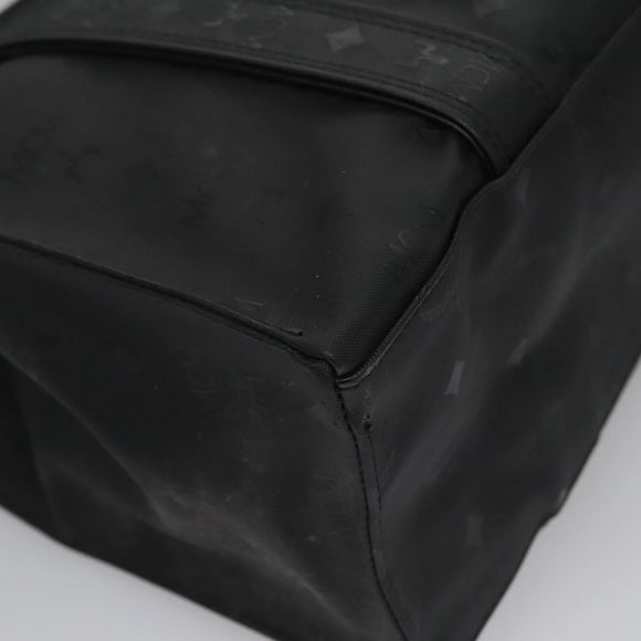 MCM Vicetos Logogram Shoulder Bag PVC Black Auth SW023