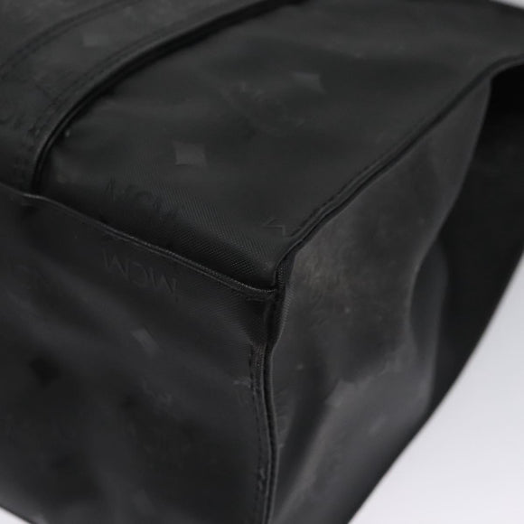 MCM Vicetos Logogram Shoulder Bag PVC Black Auth SW023