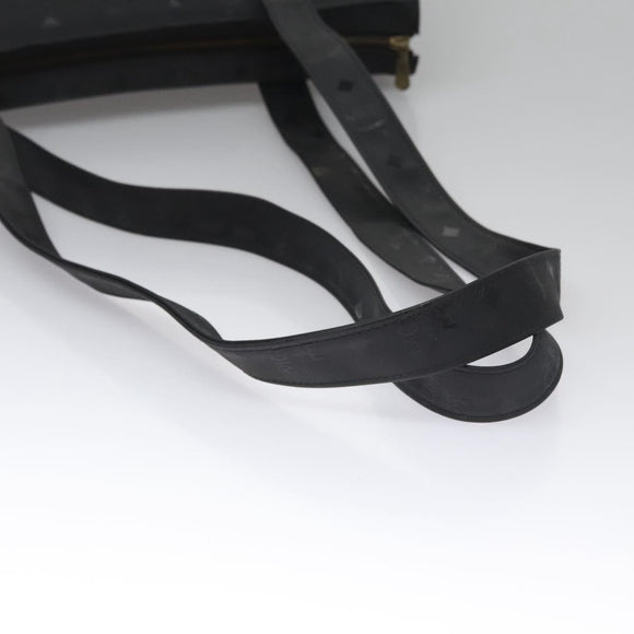 MCM Vicetos Logogram Shoulder Bag PVC Black Auth SW023