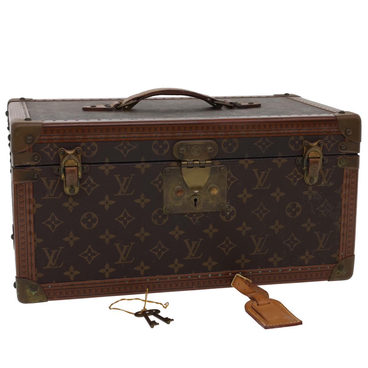 LOUIS VUITTON Monogram Boite Buteil Hand Bag Vanity Vintage M21822
