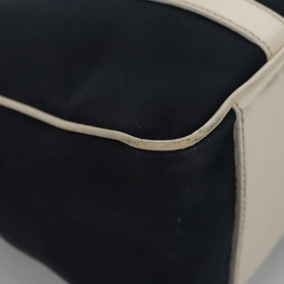 FENDI Hand Bag Canvas Navy Auth ti2885