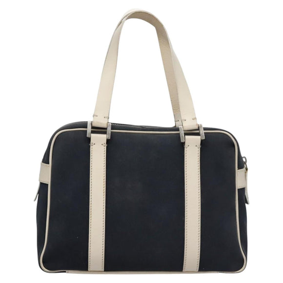 FENDI Hand Bag Canvas Navy Auth ti2885
