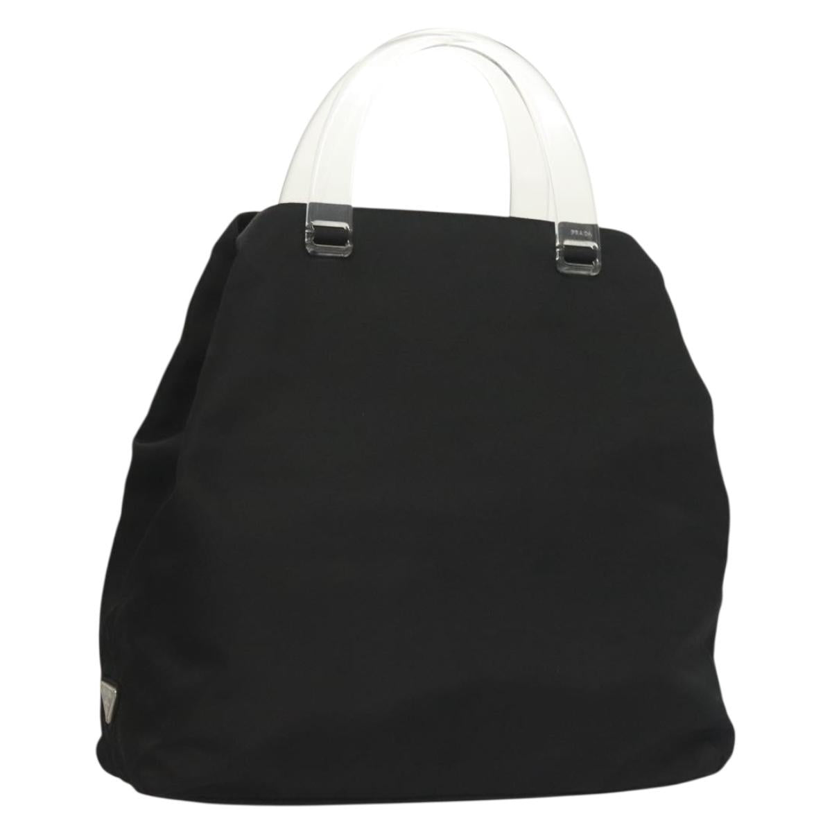 PRADA PLASTIC HANDLE NYLON HAND BAG PRADA Prada Tessuto Triangle 