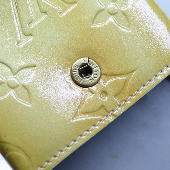 LOUIS VUITTON Monogram Vernis Green Cigarette Case Gris M91050 LV Auth yk11583