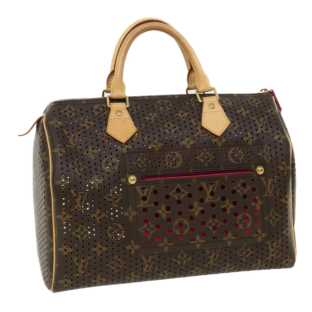 LOUIS VUITTON Monogram Perfo Speedy 30 Hand Bag M95180 LV Auth 