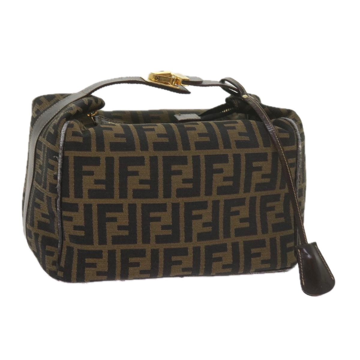 FENDI Brown Black outlets Cosmetic Bag