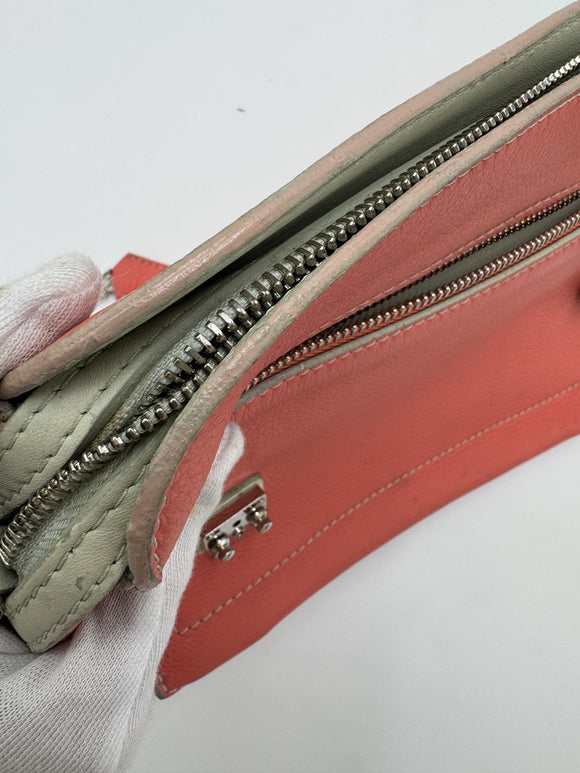 LOUIS VUITTON Pochette Corail Shoulder Bag Leather Pink M94181 LV Auth bs18764