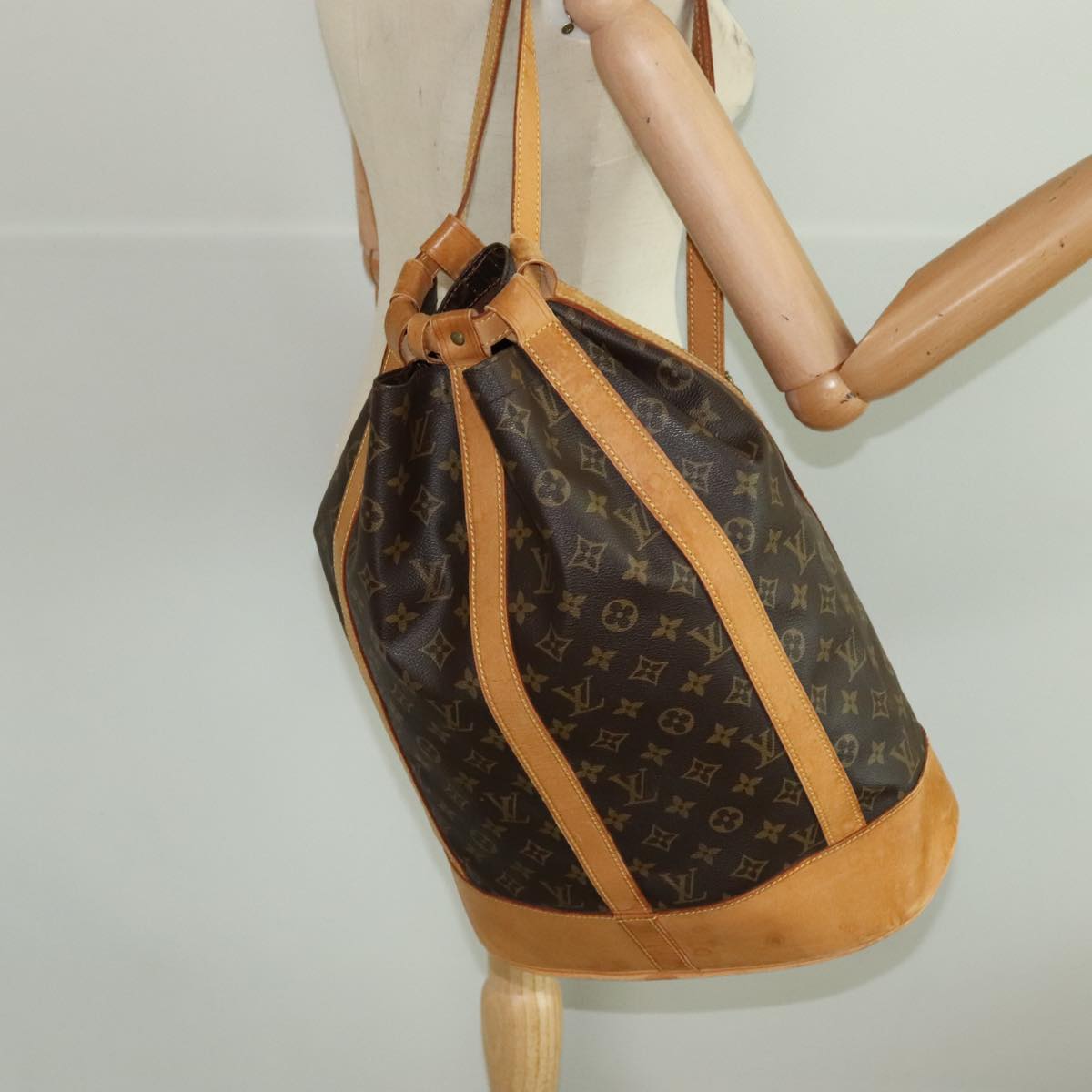 LOUIS VUITTON Monogram Randonnee GM Shoulder Bag M42244 LV Auth 100002