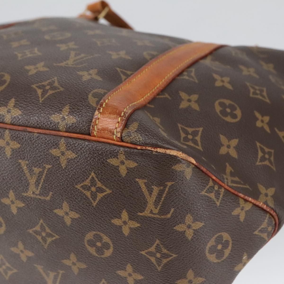 LOUIS VUITTON Monogram Sac Shopping Tote Bag M51108 LV Auth 100003