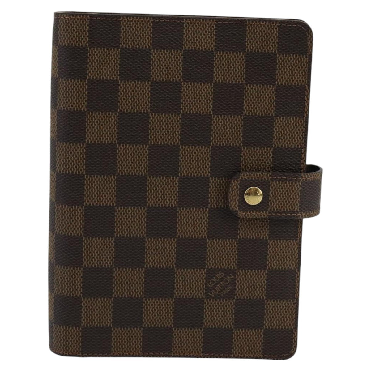 LOUIS VUITTON Damier Ebene Agenda MM Day Planner Cover R20240 LV Auth 100007