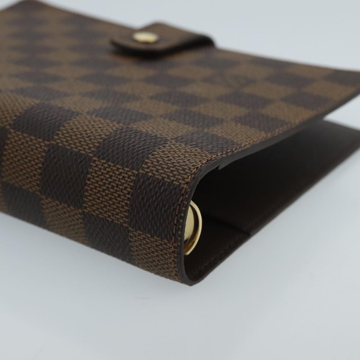 LOUIS VUITTON Damier Ebene Agenda MM Day Planner Cover R20240 LV Auth 100007