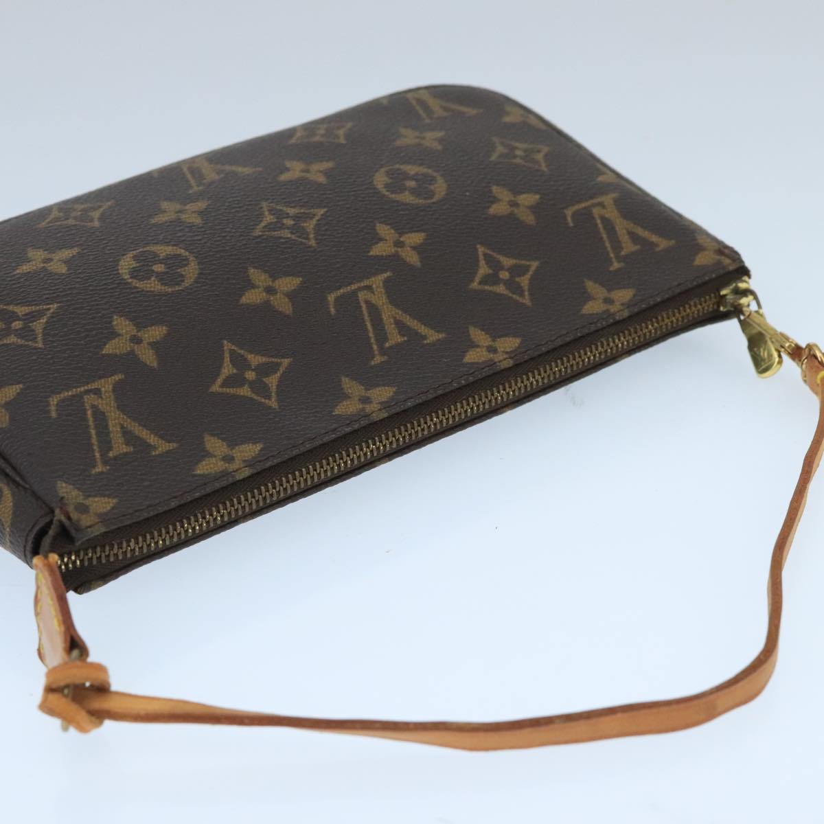 LOUIS VUITTON Monogram Pochette Accessoires Pouch M51980 LV Auth 100008